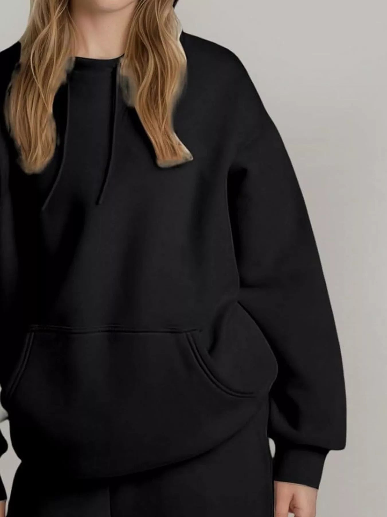 Sarah Express Women's Oversized Kangaroo Pocket Long Sleeve Hoodie