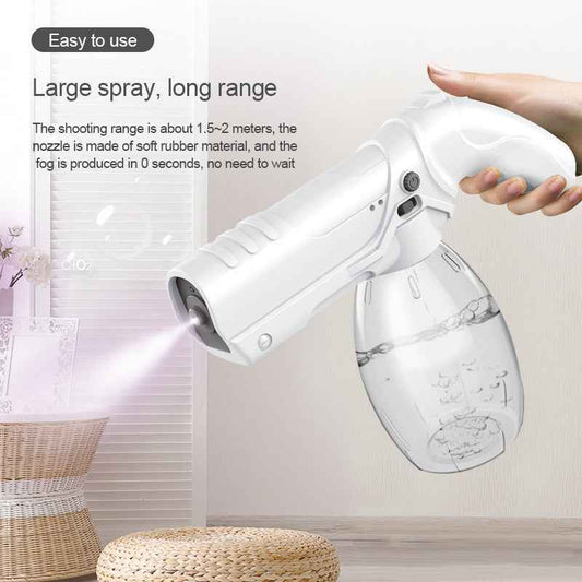 Sarah Express Wireless Nano Spray Gun - Rechargeable Disinfection Atomizer for Home, Car & Office