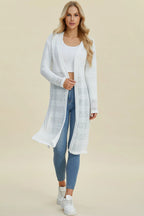 Sarah Express Women’s Plus Size Open Front Longline Cardigan Sweater

