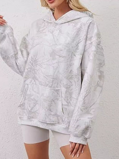 Sarah Express Women's Oversized Hoodie with Kangaroo Pocket - Long Sleeve Pullover Sweatshirt Plus Size