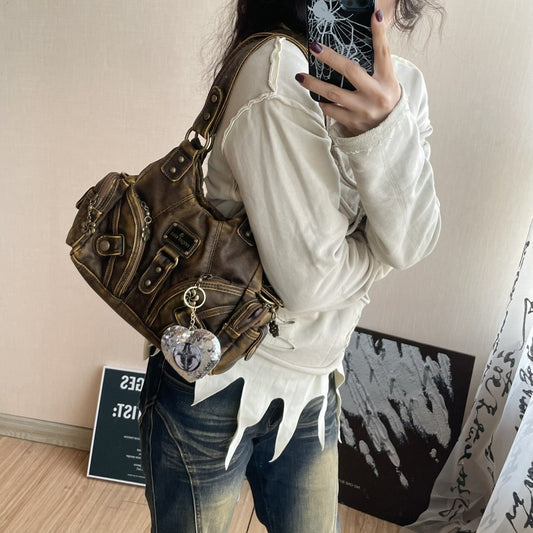 Sarah Express Cute Leopard-Print Post-Apocalyptic DIY Sassy One-Shoulder Bag