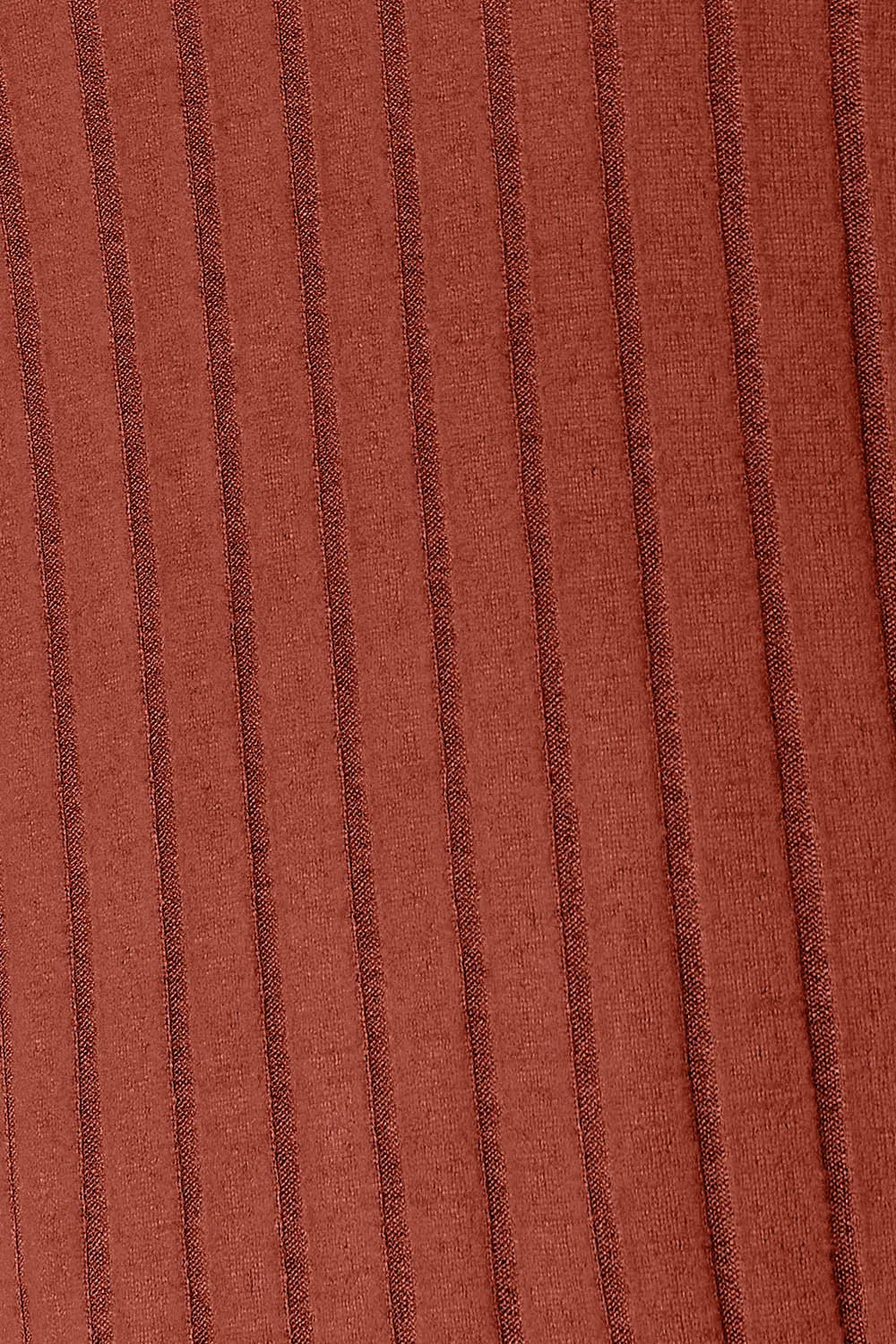 Sarah Express Women's Ribbed Round Neck Slit Knit Top