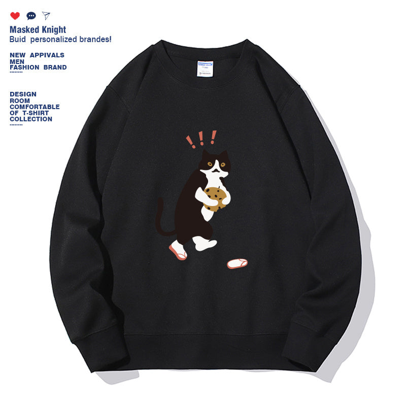 Sarah Express Women's Solid Color Graphic Print Hoodie Long Sleeve Casual Fall Winter Sweatshirt