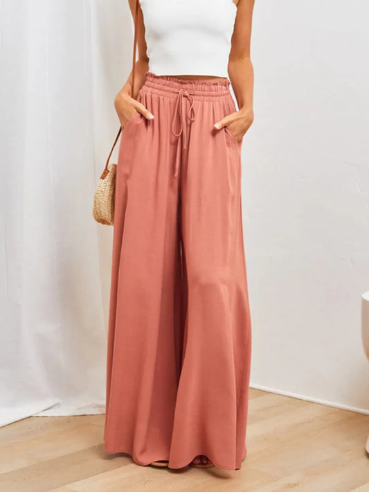 Sarah Express Women's High Waist Wide Leg Pants