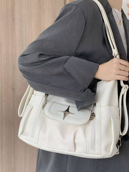 Sarah Express Women's Adjustable Strap Star Decor Convertible Crossbody Bag