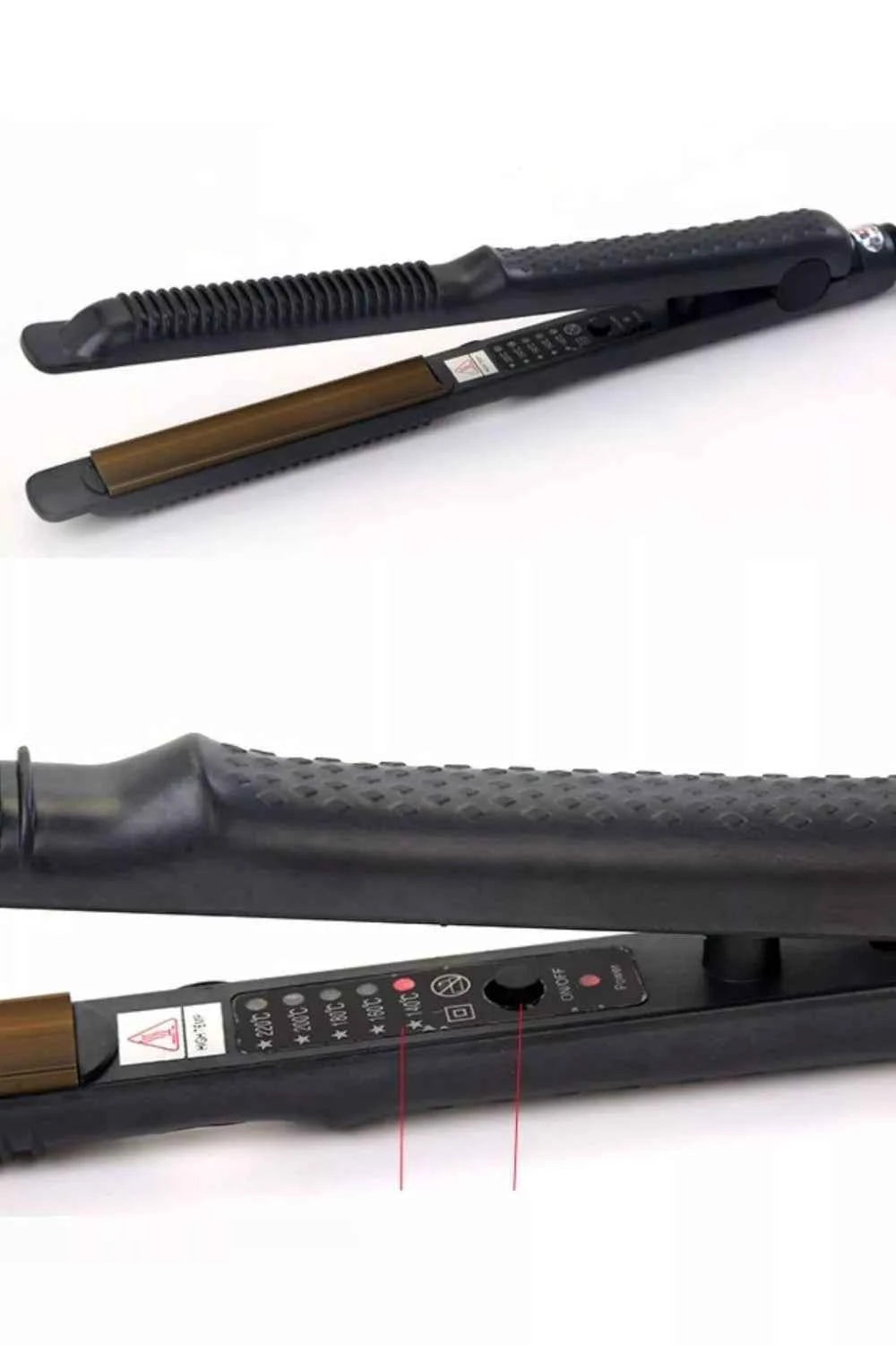 Sarah Express 2-in-1 Hair Straightener and Curler with Adjustable Temperature