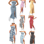 Sarah Express Floral Sunflower Maxi Dress Sleeveless Sheath