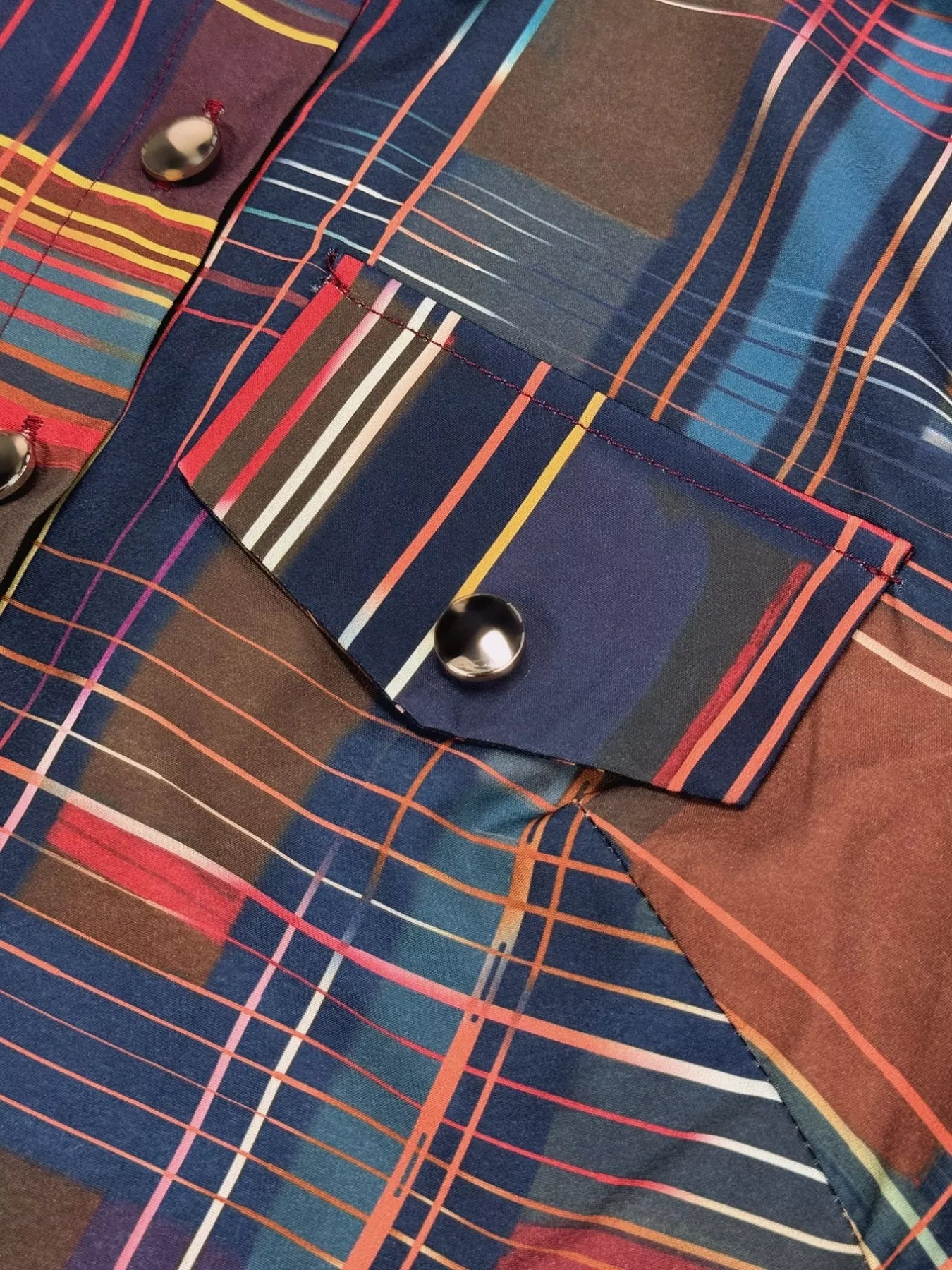 Sarah Express Women's Plaid Long Sleeve Shirt Dress