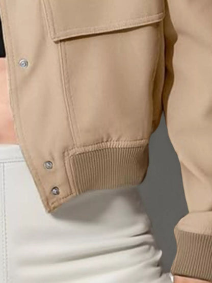 Sarah Express Women's Snap Down Long Sleeve Jacket Plus Size