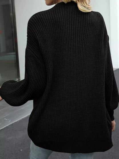 Sarah Express Women's Chunky Knit Open Front Cardigan