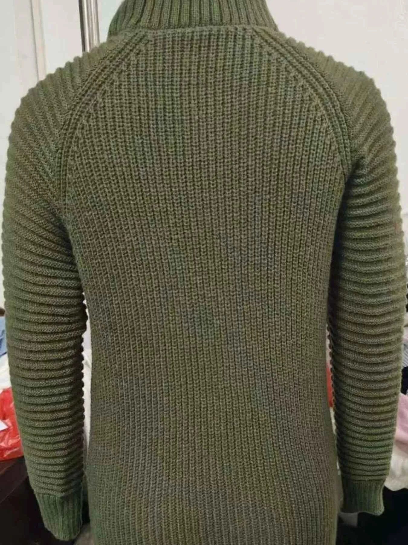 Sarah Express Women's Turtleneck Sweater Dress - Raglan Sleeve Knit Dress Plus Size