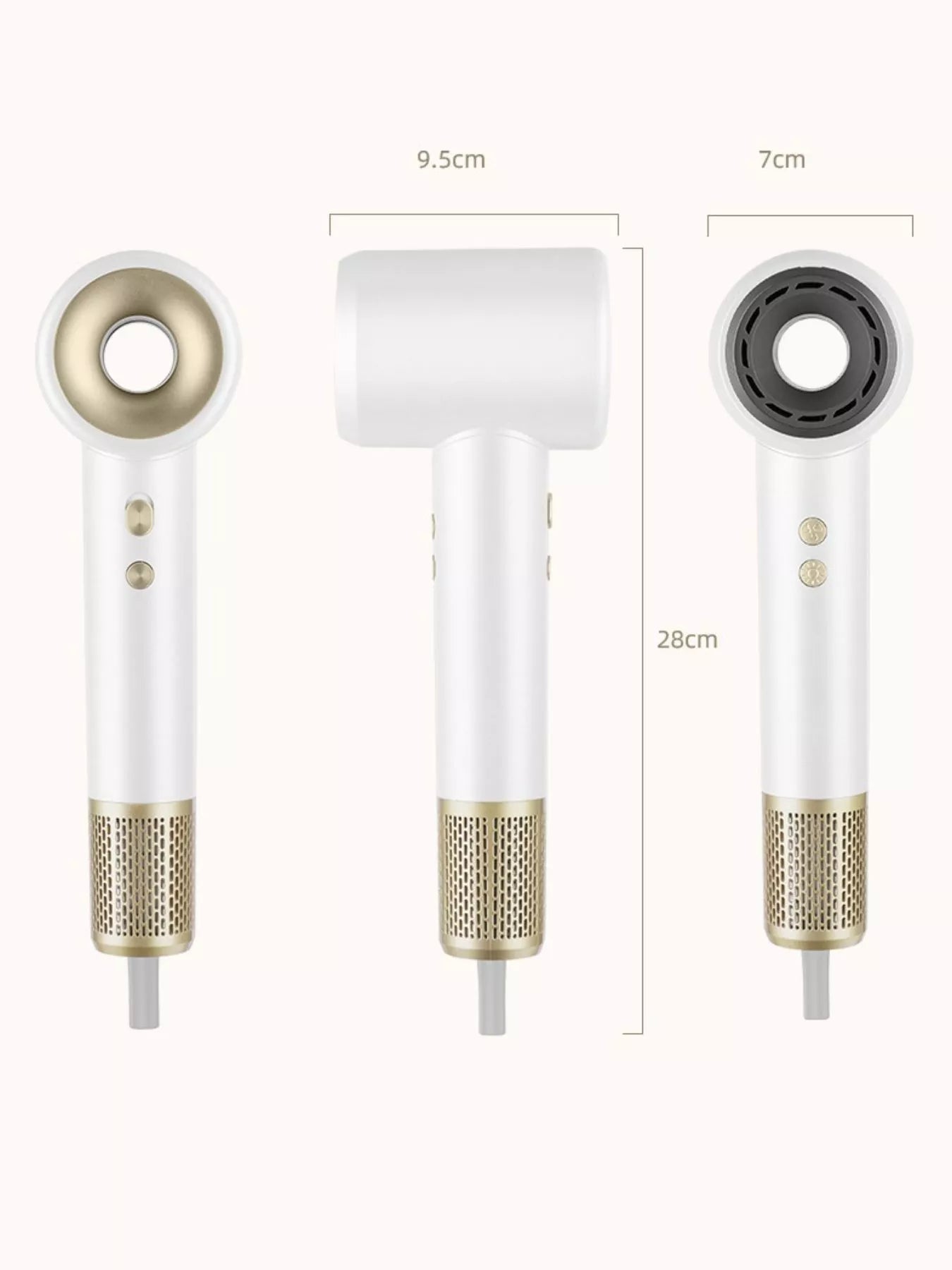 Sarah Express Professional Lightweight High-Speed Hair Dryer - Salon Quality Blow Dryer