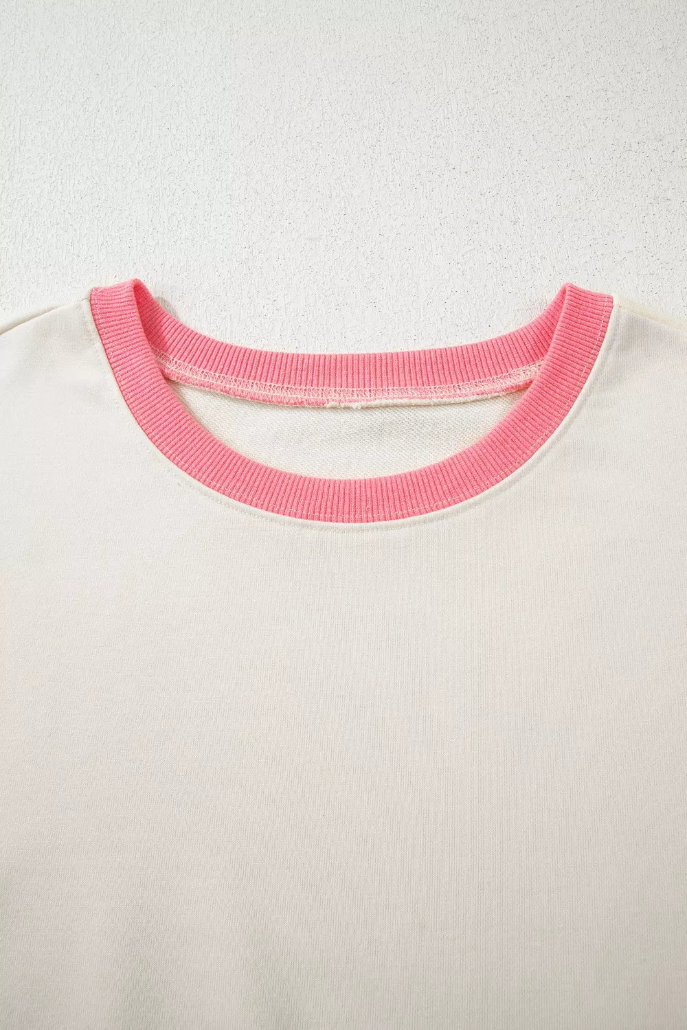 Sarah Express Women's Color Block Striped Patchwork Dolman Slit Sweatshirt