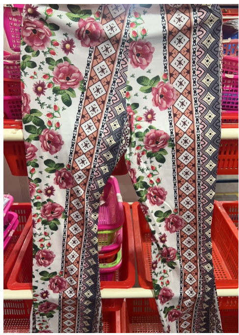 Sarah Express High Waist Printed Leggings Stretch Full Length Slim Fit Pants