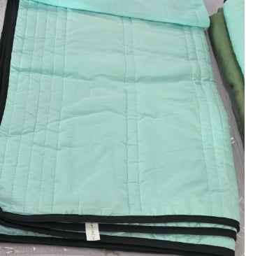 Sarah Express Cooling Summer Quilt Blanket - Lightweight Air Conditioning Comforter Water green