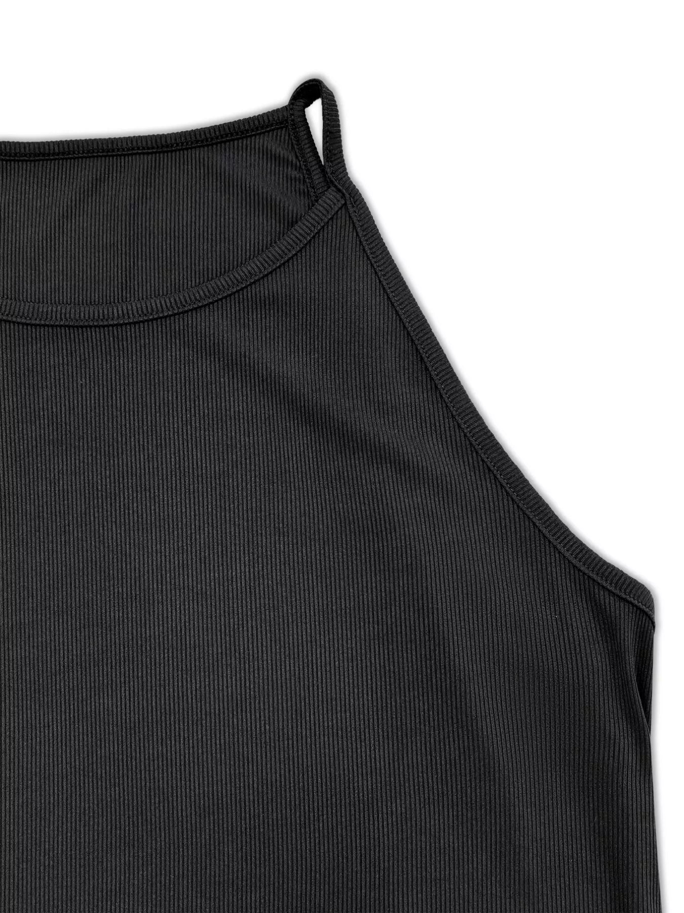 Sarah Express Women's Plus Size Slit Round Neck Cami