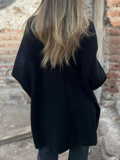 Sarah Express Women's Button-Down Long Sleeve Cardigan - Plus Size Pocketed Sweater