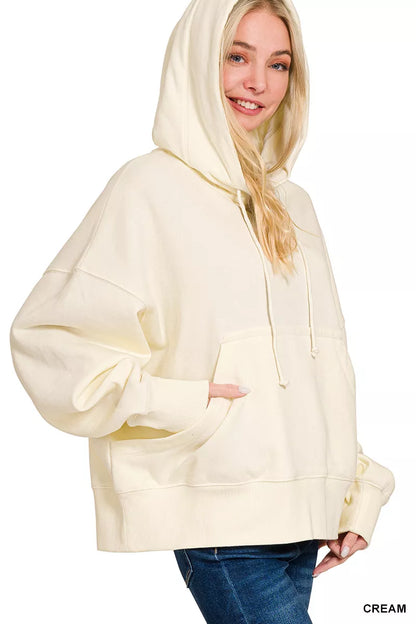 Sarah Express Women's Oversized Fleece Kangaroo Pocket Hoodie