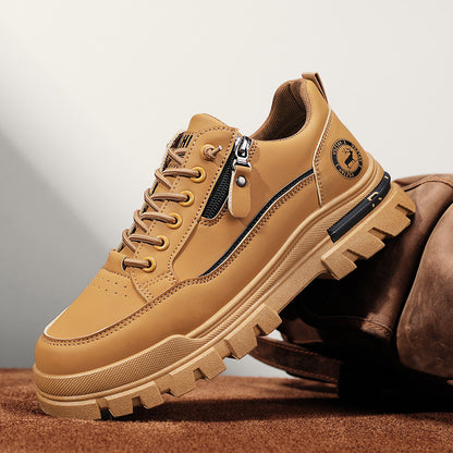 Sarah Express Versatile Mens Chunky Soled Sneakers Khaki