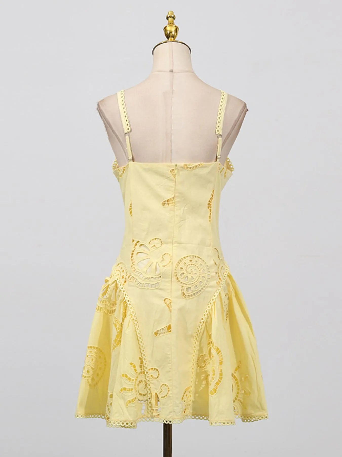 Sarah Express Women's Hollow Out Adjustable Strap Mini Dress