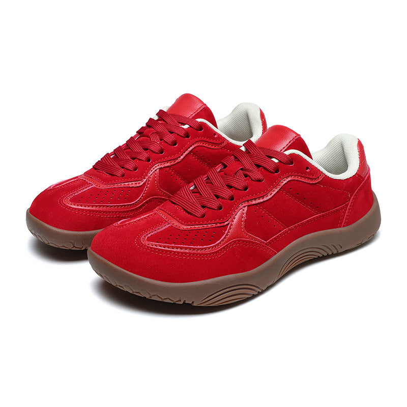 Sarah Express Wide Toe Hiking Shoes – Lightweight Breathable Outdoor Sneakers (Unisex) Red