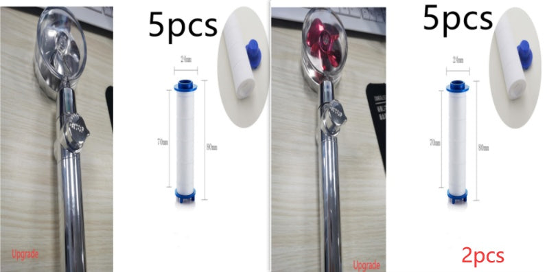 Sarah Express Turbo Propeller Shower Head - 360° High Pressure Water Saving Rainfall Showerhead Set16