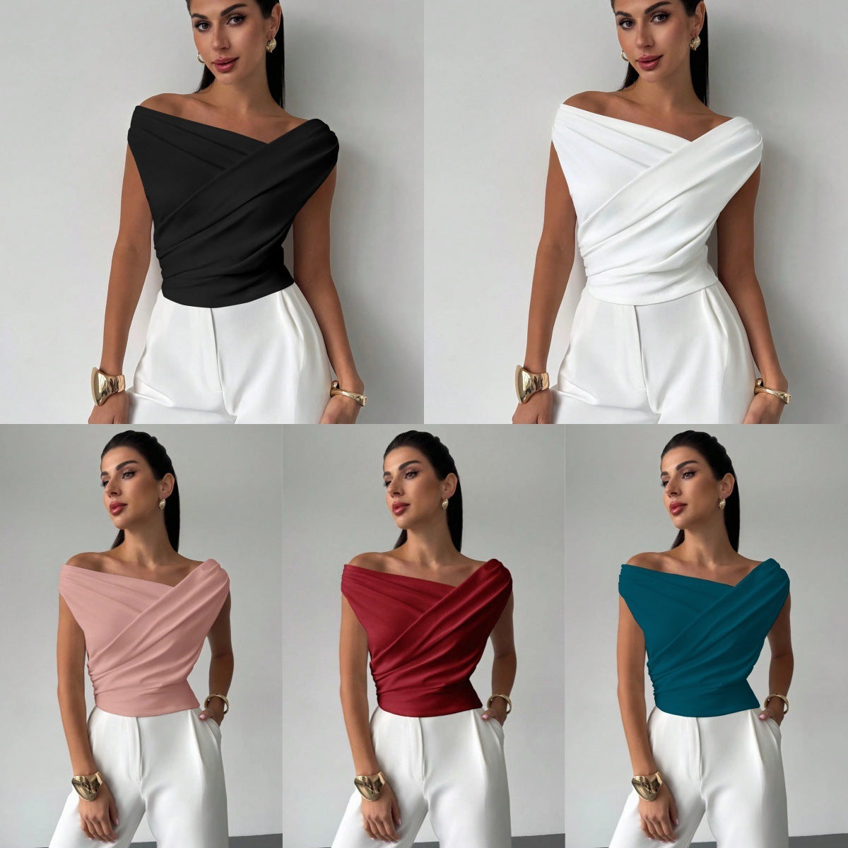 Sarah Express Sleeveless Solid Color Tank Top Women's Casual Work Tee