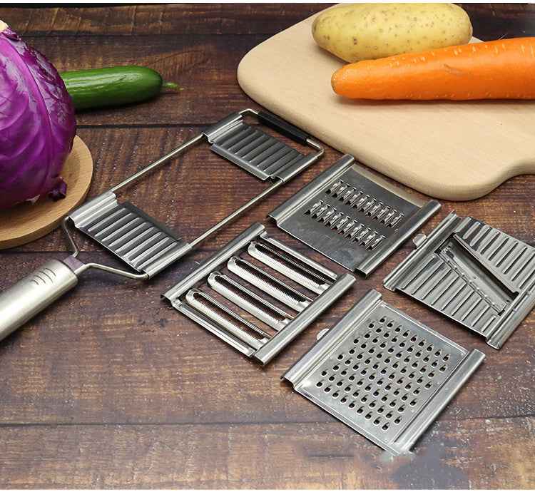 Sarah Express Professional Stainless Steel Grater Vegetable Fruit Slicer Peeler Kitchen Tool 4pcs MKC