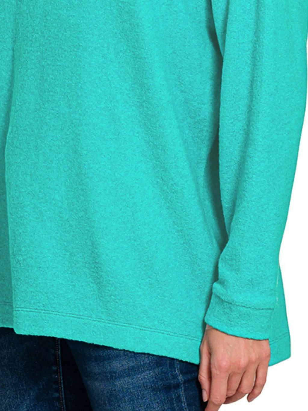 Sarah Express Women’s Oversized Brushed Melange Hacci Hoodie