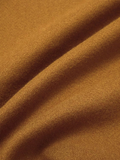 Sarah Express Women's Single-Breasted Long Sleeve Overcoat Plus Size