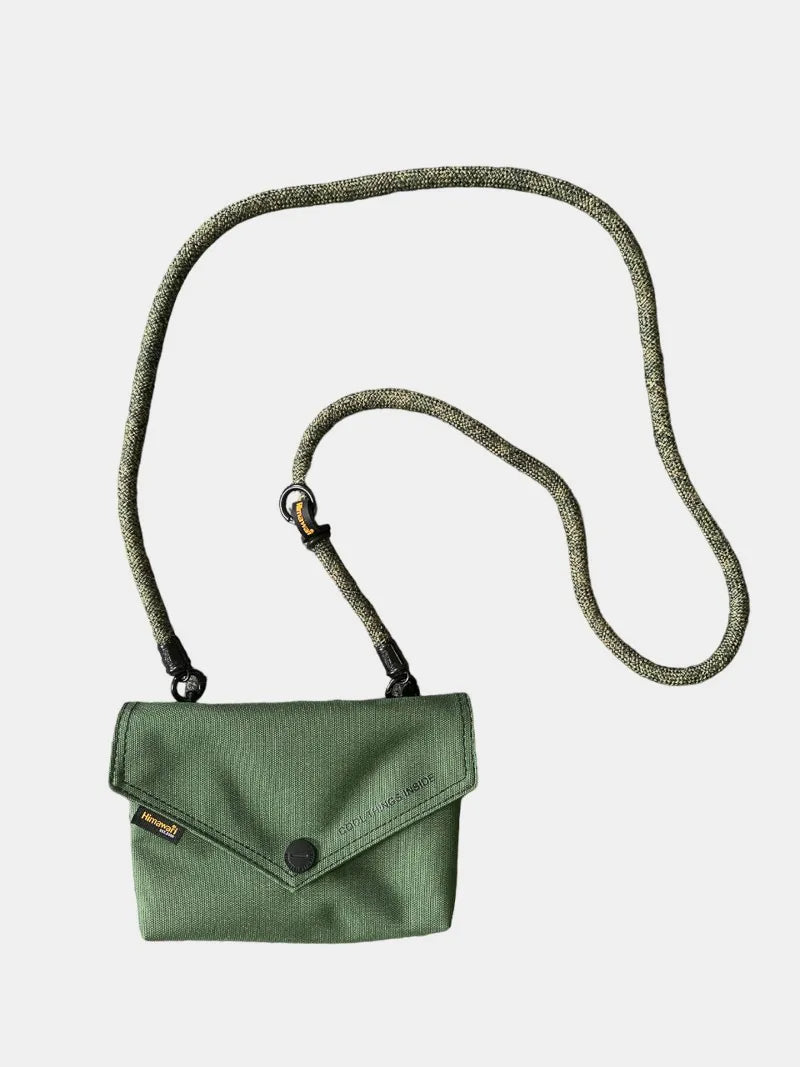 Sarah Express Women's Solid Color Envelope Crossbody Bag with Removable Strap Basil One Size