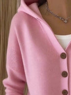 Sarah Express Women's Hooded Button-Front Soft Knit Cardigan Plus Size