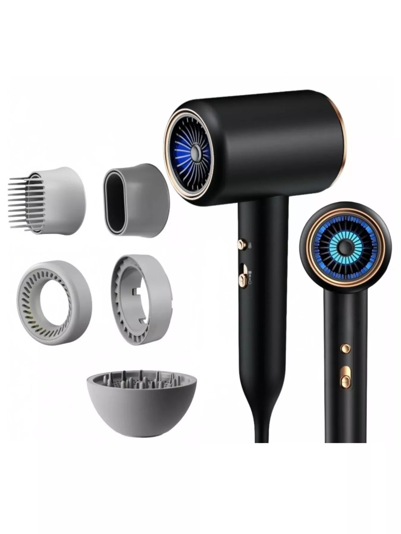 Sarah Express Professional Constant Temperature Hair Dryer - Ionic Blow Dryer with Blue Light Technology Black