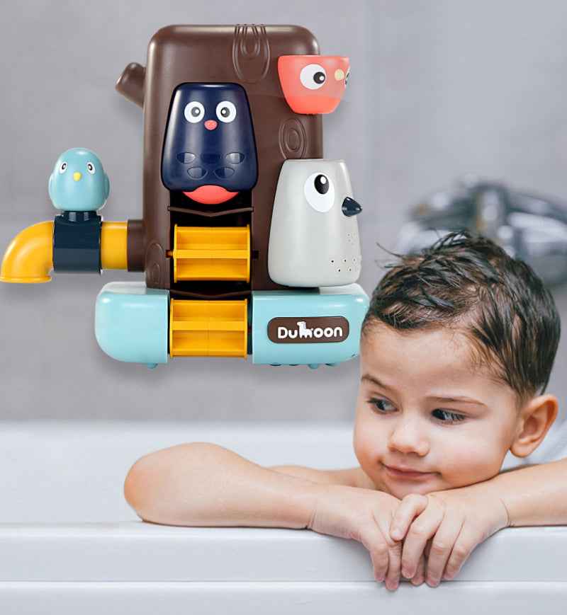 Sarah Express Kids Bath Toys Water Spray Shower Game - Interactive Bird Mushroom Bathroom Toy