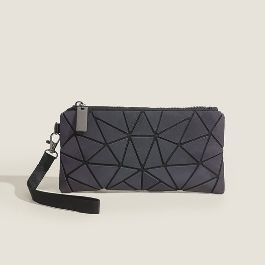 Sarah Express Geometric Patchwork Glow-in-the-Dark Clutch Bag - Lightweight Evening Handbag
