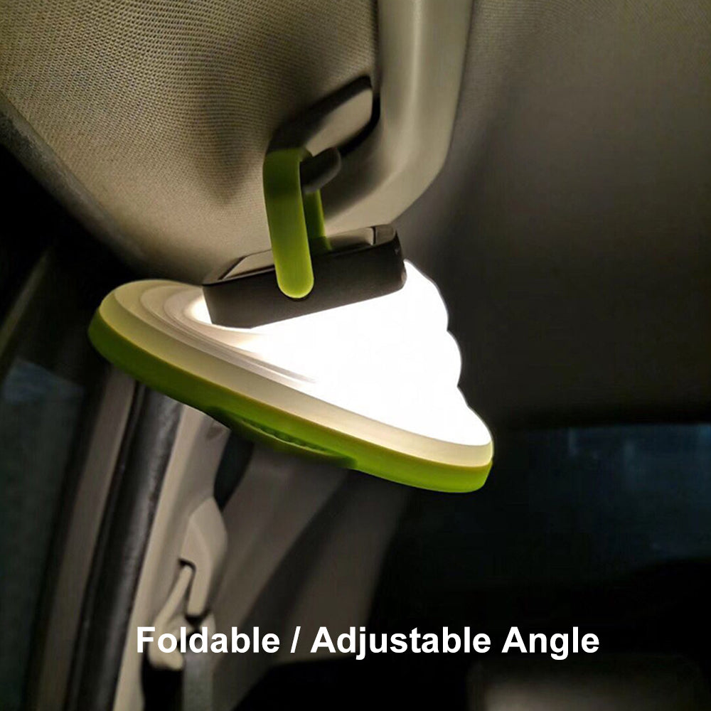 Sarah Express Solar Camping Lantern - Collapsible Waterproof LED Light with USB Rechargeable Battery