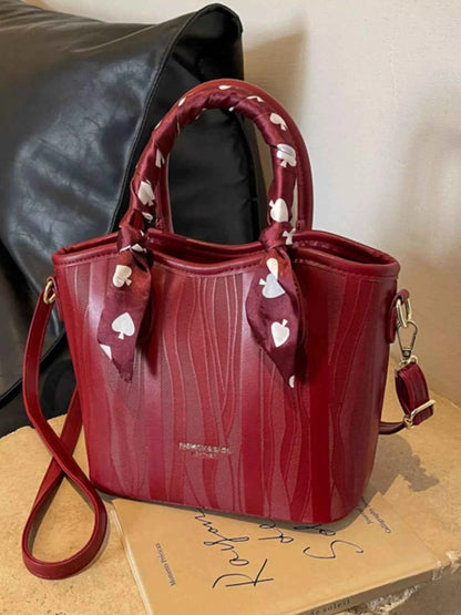 Sarah Express Women's Top Handle Crossbody Bag - Medium PU Leather Handbag