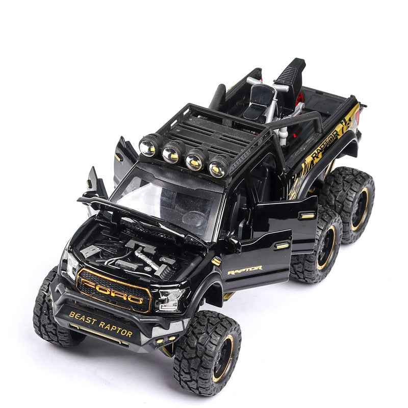Sarah Express Ford Off-Road Alloy Model Car with Sound & Light - 1:28 Scale Die-Cast Toy