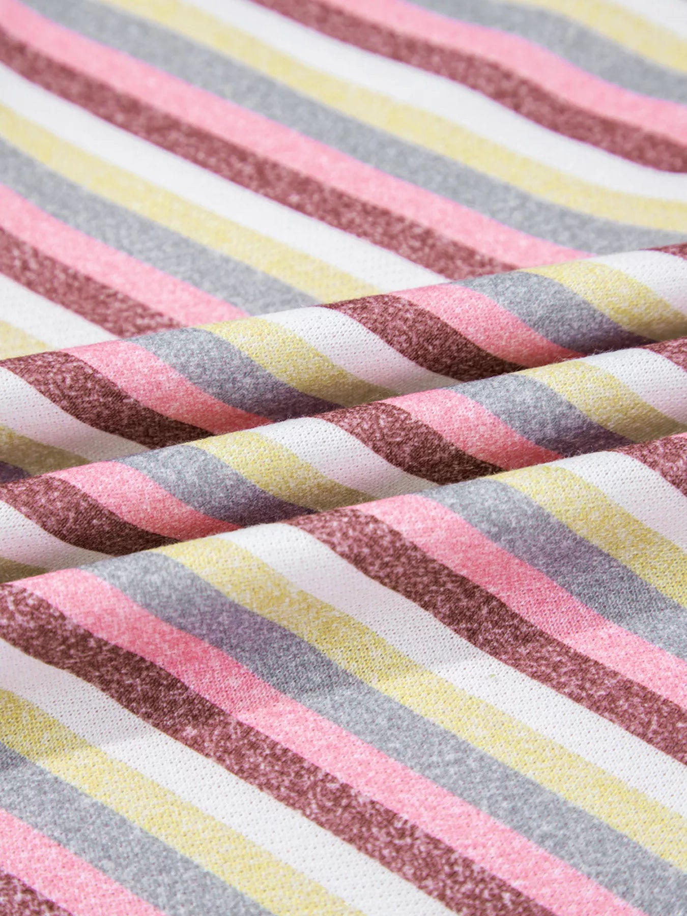 Sarah Express Women's Exposed Seam Color Block Striped Patchwork Loose Henley Sweatshirt