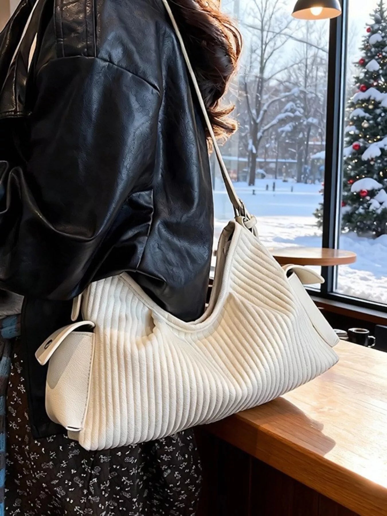 Sarah Express Women's Crossbody Bag - Adjustable Strap PU Leather Shoulder Purse