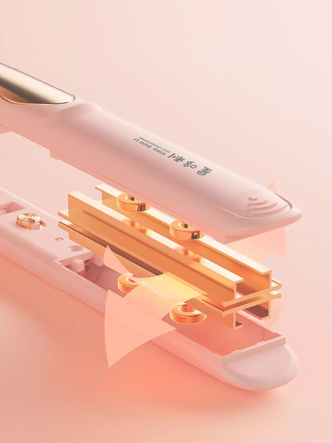 Sarah Express Portable Hair Straightener - 2-in-1 Curling and Straightening Iron with Constant Temperature