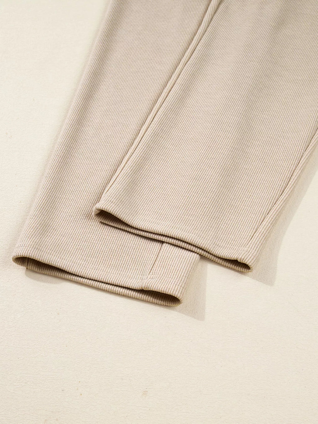 Sarah Express Women's Lace Drawstring Hoodie and High Waist Pants Corduroy Suit