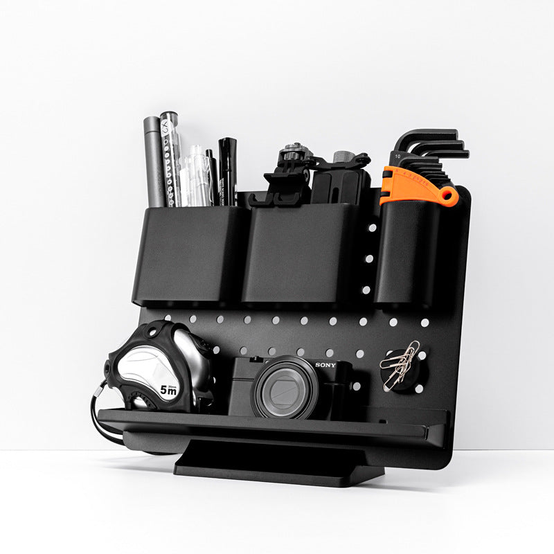 Sarah Express Premium Aluminum Desk Organizer Storage Rack with Magnetic Surface