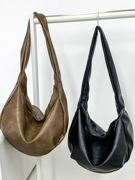 Sarah Express Women's Hobo Crossbody Bag - Large PU Leather Shoulder Purse