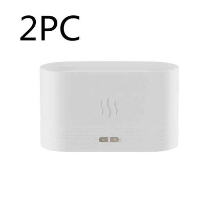 Sarah Express Flame Effect Aroma Diffuser Humidifier with LED Light - Ultrasonic Essential Oil Diffuser for Home Office Spa Yoga