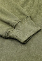 Sarah Express Women's Mock Neck Dropped Shoulder Sweatshirt