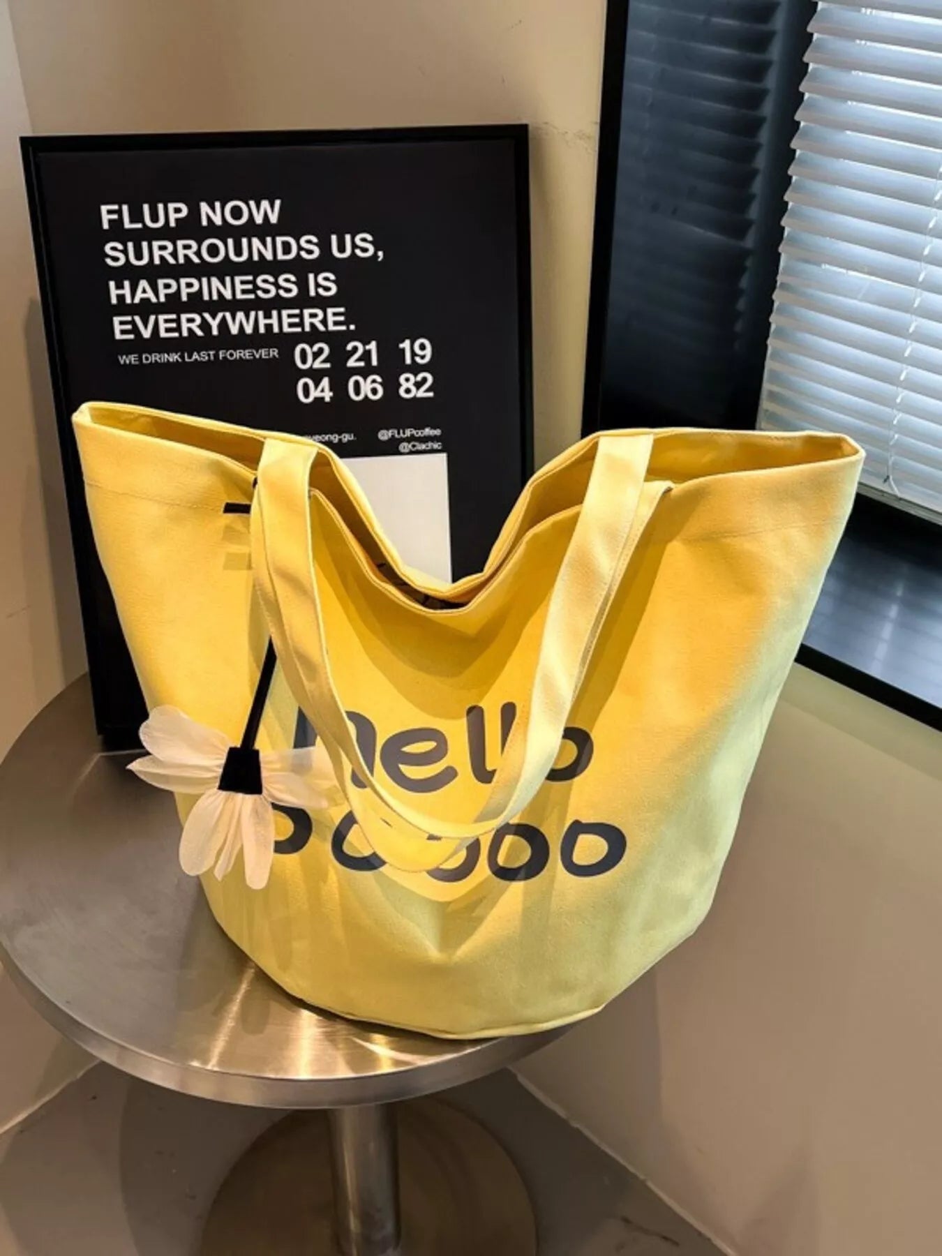 Sarah Express Women's Letter Canvas Tote Bag