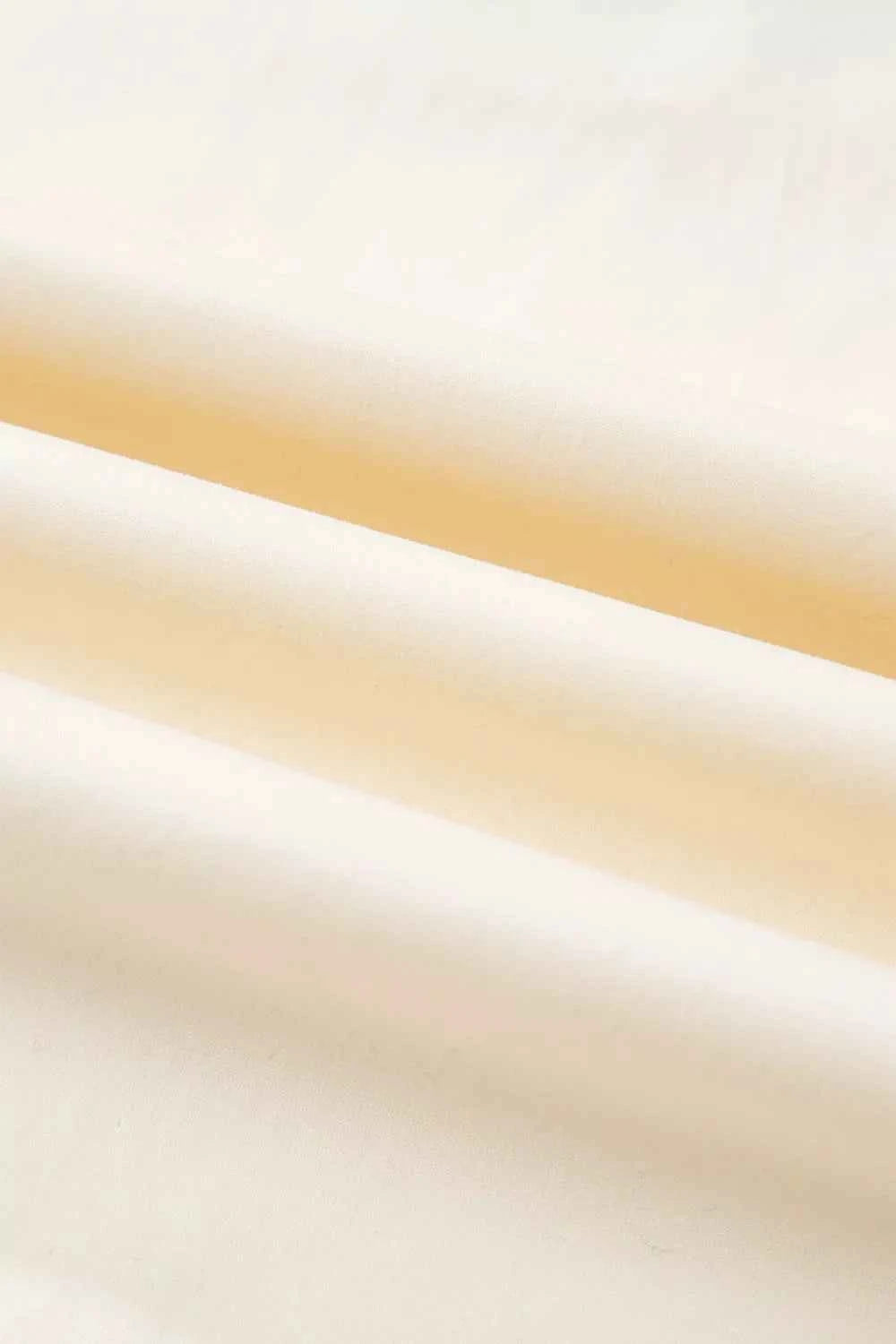 Sarah Express Women's Embroidered Floral Sleeve Blouse - Notched Collar Cotton Top