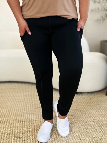 Sarah Express Women's Wide Waistband Sports Leggings