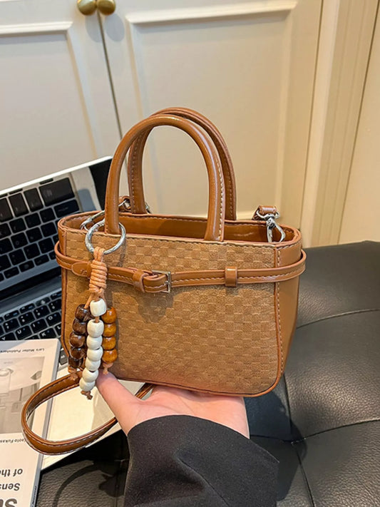 Sarah Express Women's Mini Top Handle Crossbody Bag - PU Leather Green ONESIZE